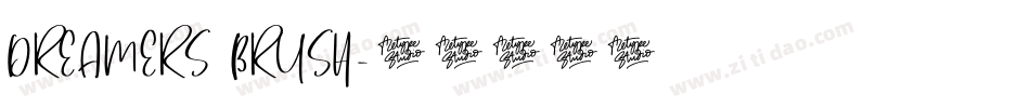DREAMERS BRUSH字体转换